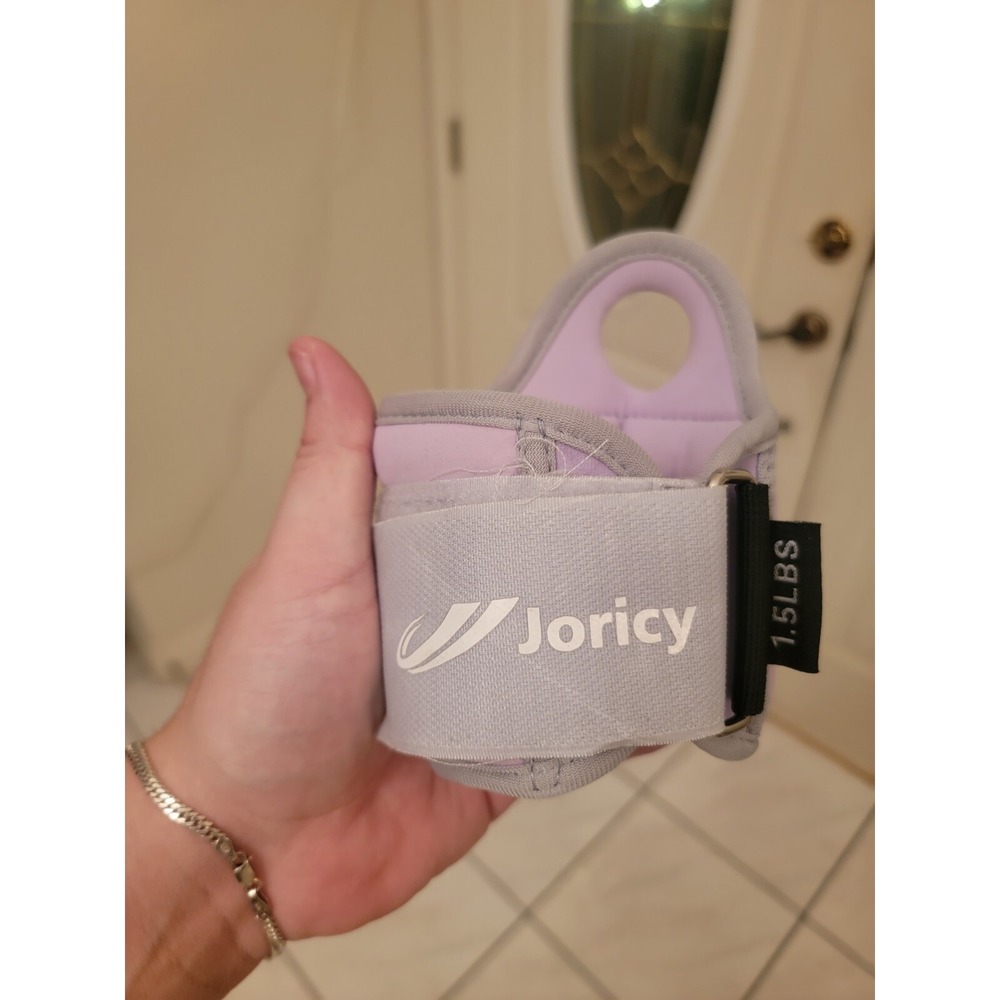 Wrist Weights with Thumb Loops Lock, 1.5 Lbs- Purple